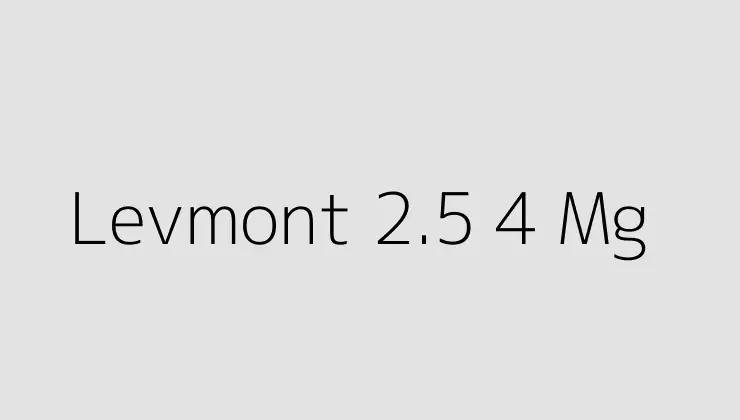 Levmont 2.5 4 Mg.