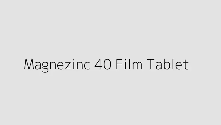 Magnezinc 40 Film Tablet.