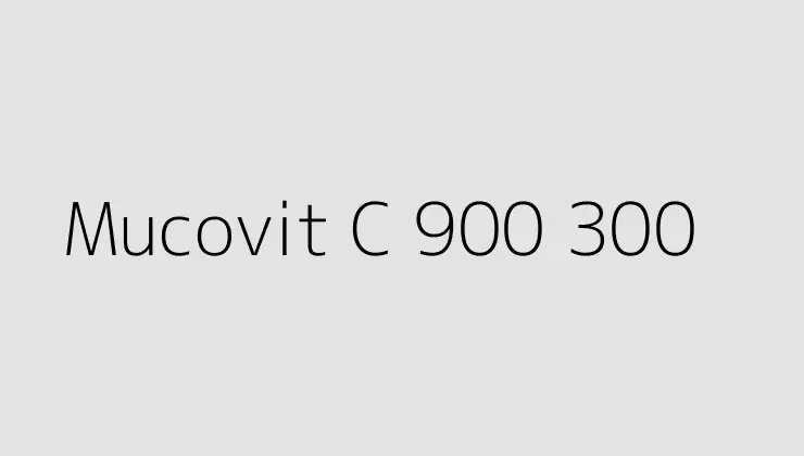 Mucovit C 900 300.